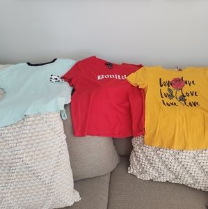 3 t shirts